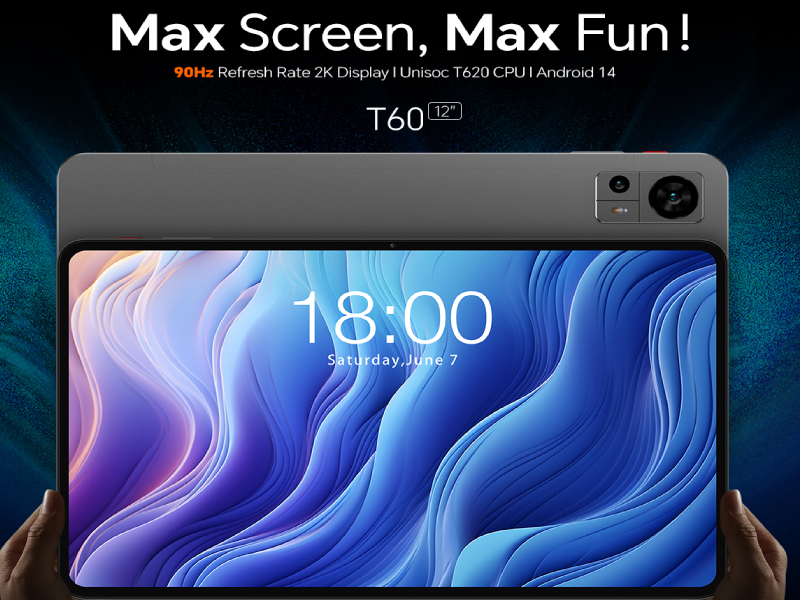 Androidタブレット T60 8GB RAM 256GB Amazon.com : TECLAST Tablet 12 inch Android 14 Tablets, T60 with